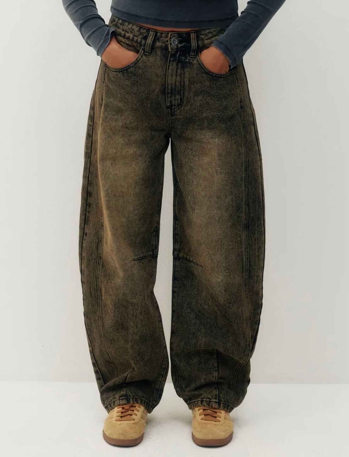 JACQUELINE BARREL LEG - BRONZE