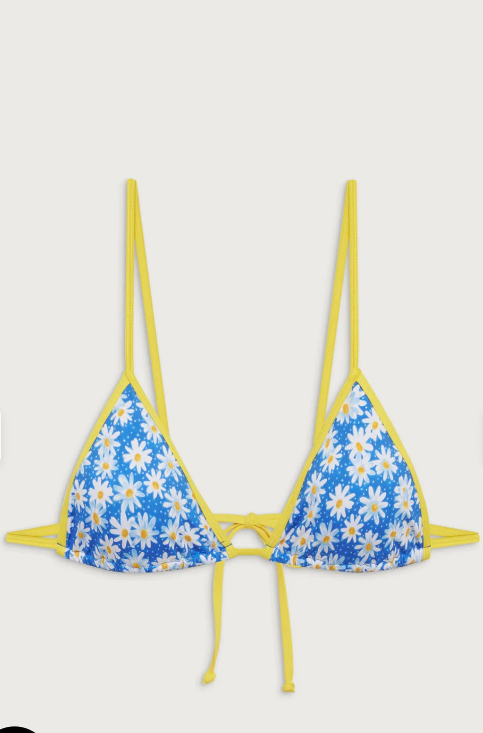 Lumia Triangle Bralette Bikini Top - Blue Daisy - Premium swimsuits from Frankie’s - Just $120! Shop now at Bri en Lyle Boutique