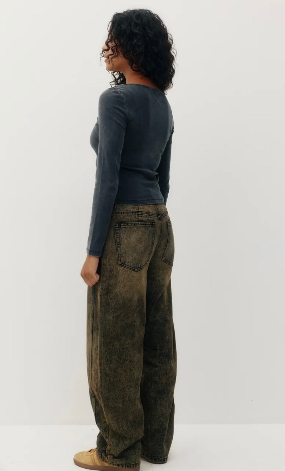 JACQUELINE BARREL LEG - BRONZE