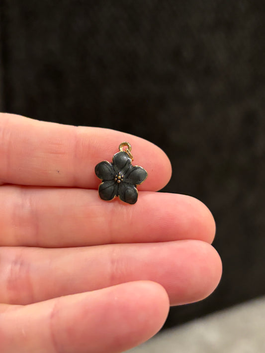 Grey flower charm