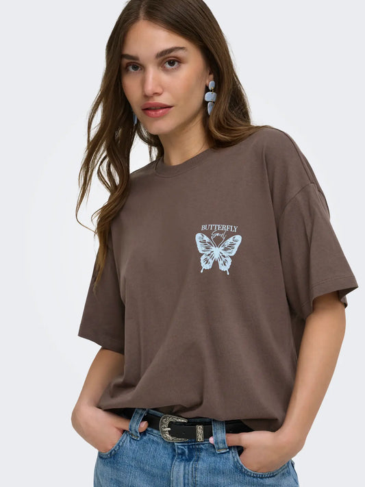 VIVVI TEE -CHOCOLATE