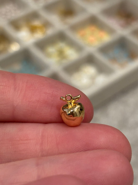 18K Gold Plated Apple Fruit 3D