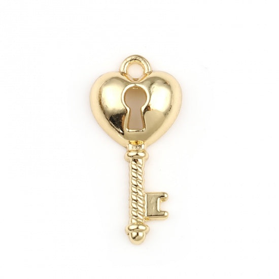 Heart Gold Plated Key