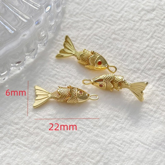 18K Real Gold Plated Fish