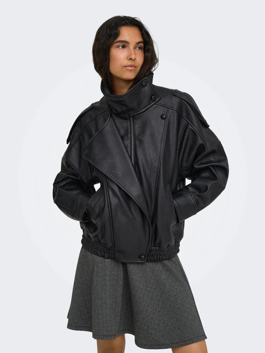 VANI FAUX LEATHER JACKET