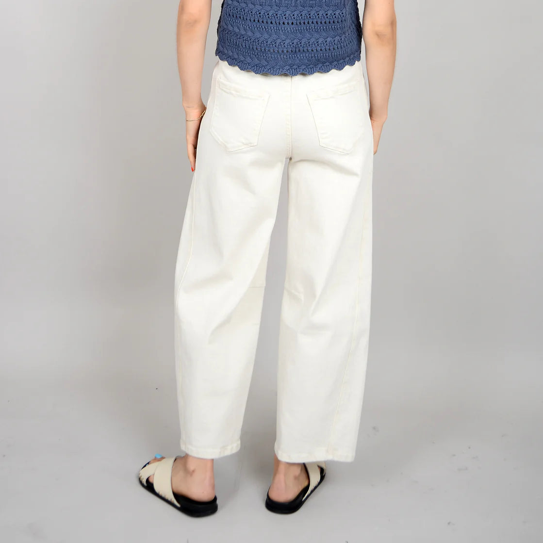 RD Barni Zip Up Pants - Natural