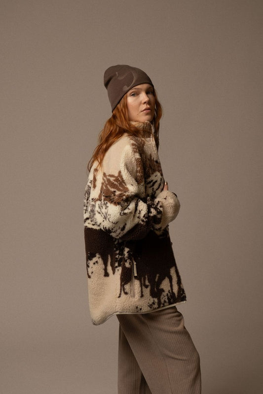 KUWALLA SHERPA ZIP UP JACKETS
