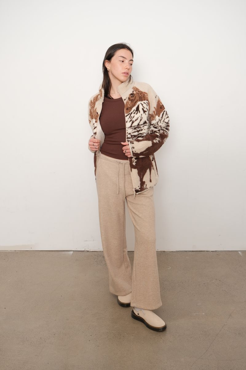 KUWALLA SHERPA ZIP UP JACKETS