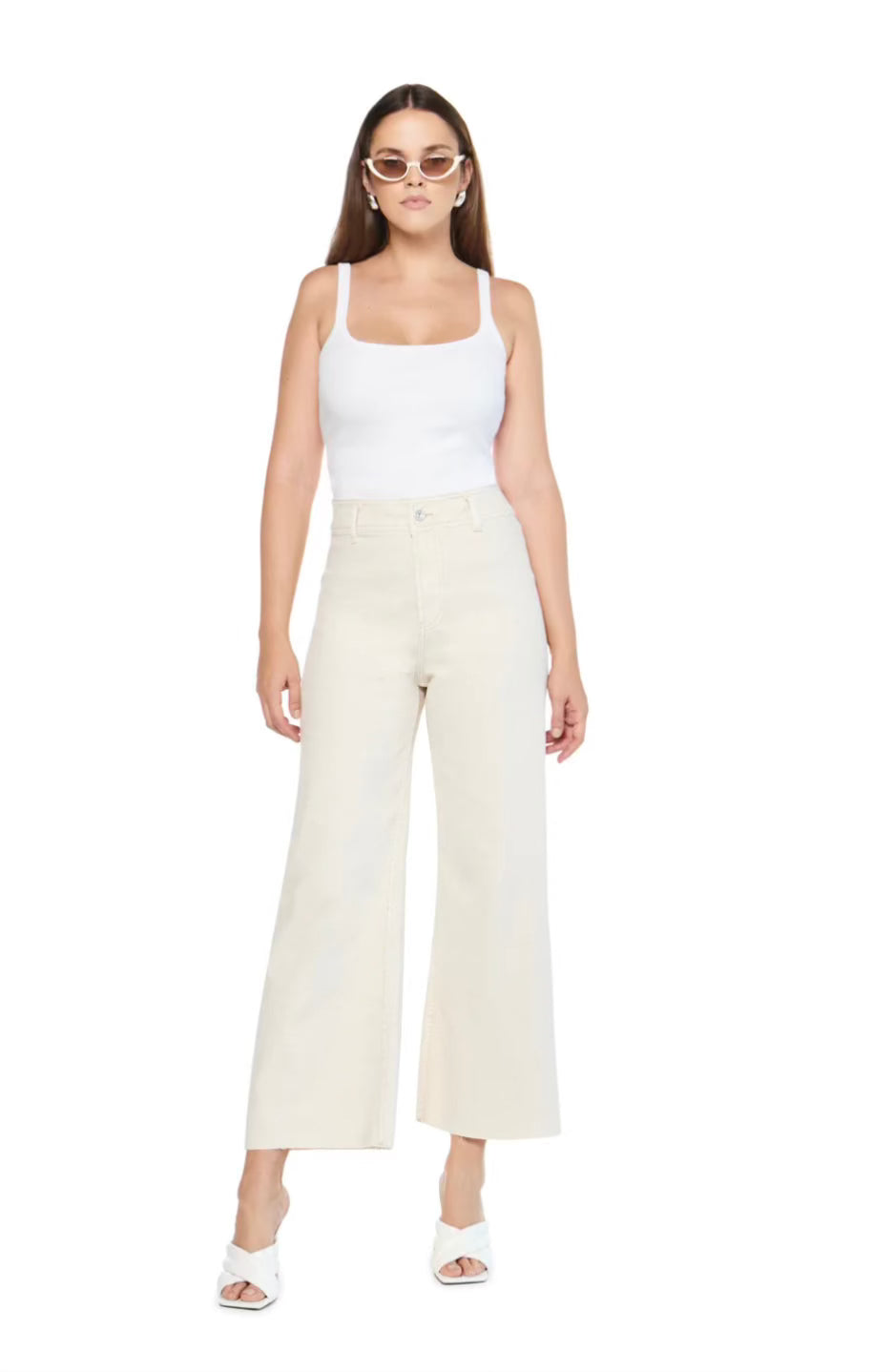 Carine High Rise Wide Leg Crop - Premium Pant from Articles of Society - Just $138! Shop now at Bri en Lyle Boutique