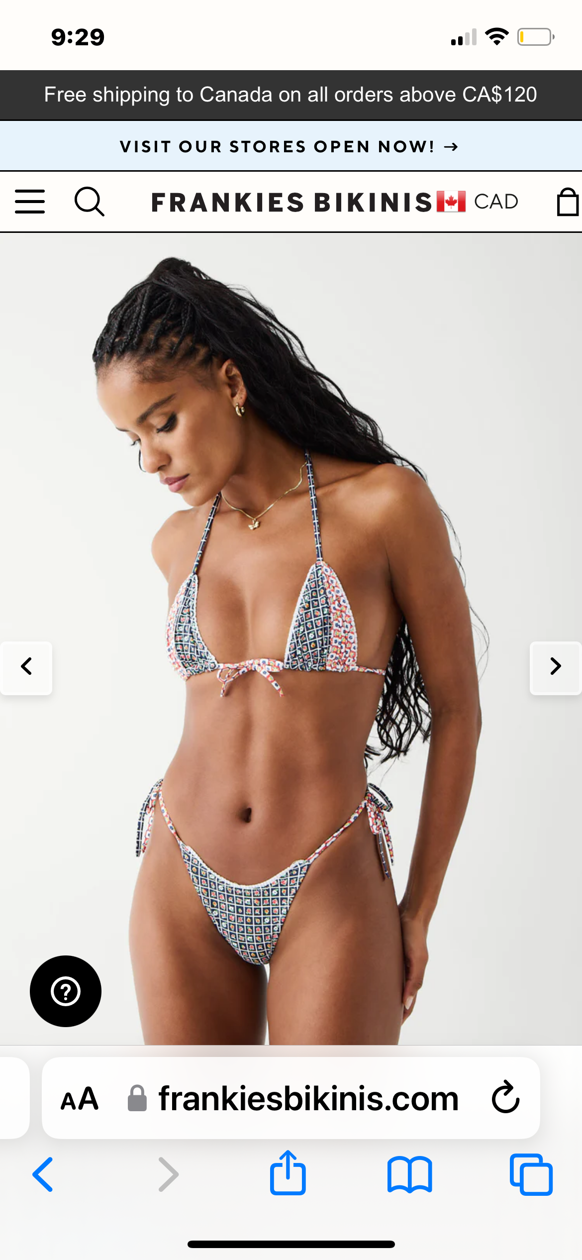 Divine Tie Skimpy Bikini Bottom - Premium swimsuits from Frankie’s - Just $120! Shop now at Bri en Lyle Boutique