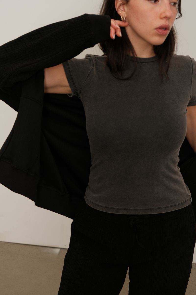 Micro Rib Tee MIA - MICRO RIB TEE – Bri en Lyle Boutique