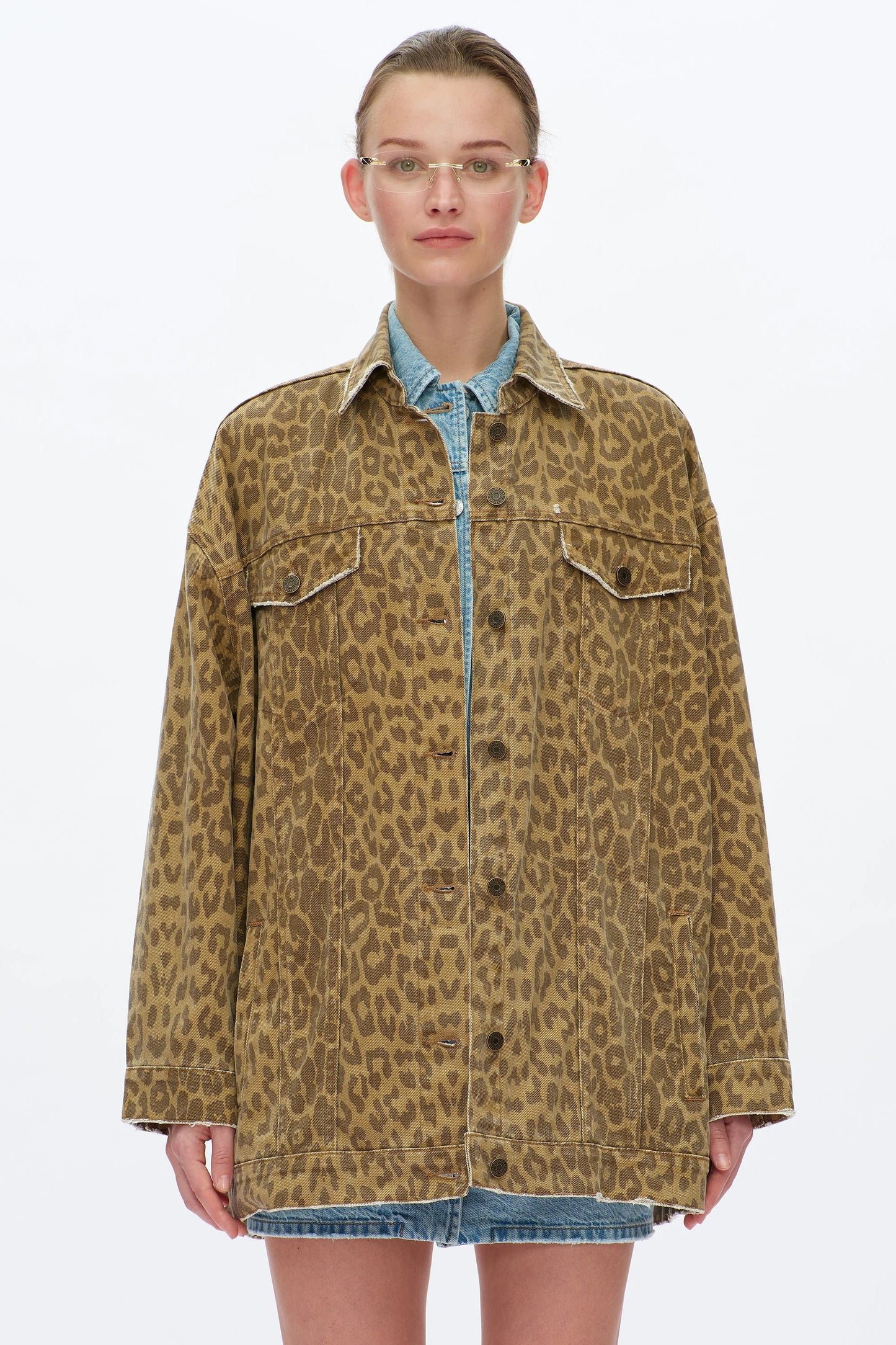 RELAXED LEOPARD JACKET