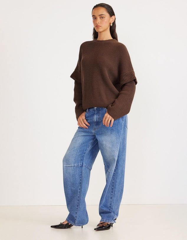 MARABELLA KNIT JUMPER - WALNUT