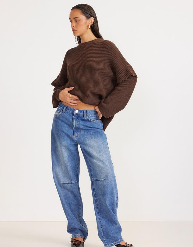 MARABELLA KNIT JUMPER - WALNUT