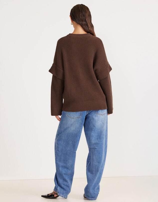 MARABELLA KNIT JUMPER - WALNUT