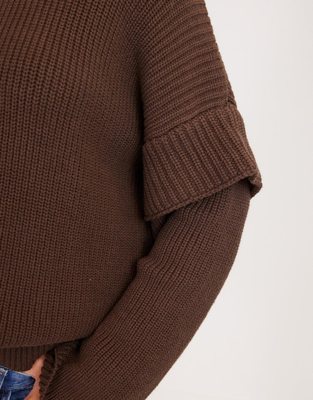 MARABELLA KNIT JUMPER - WALNUT