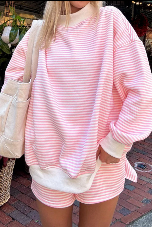 PHOEBE MOCK NECK SHORT SET