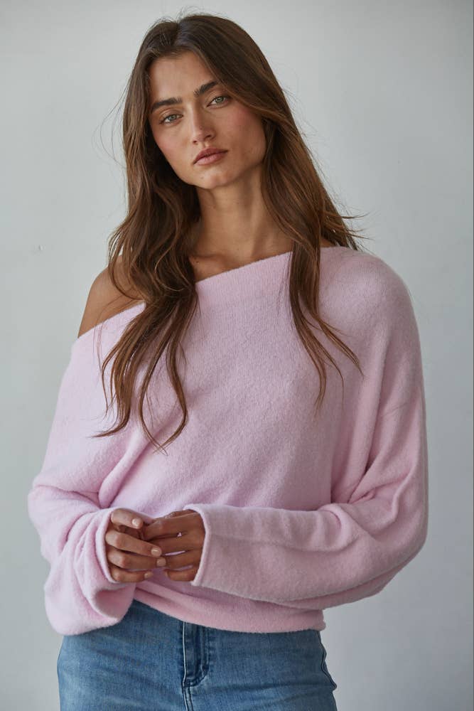 GRACIE BOAT NECK SWEATER